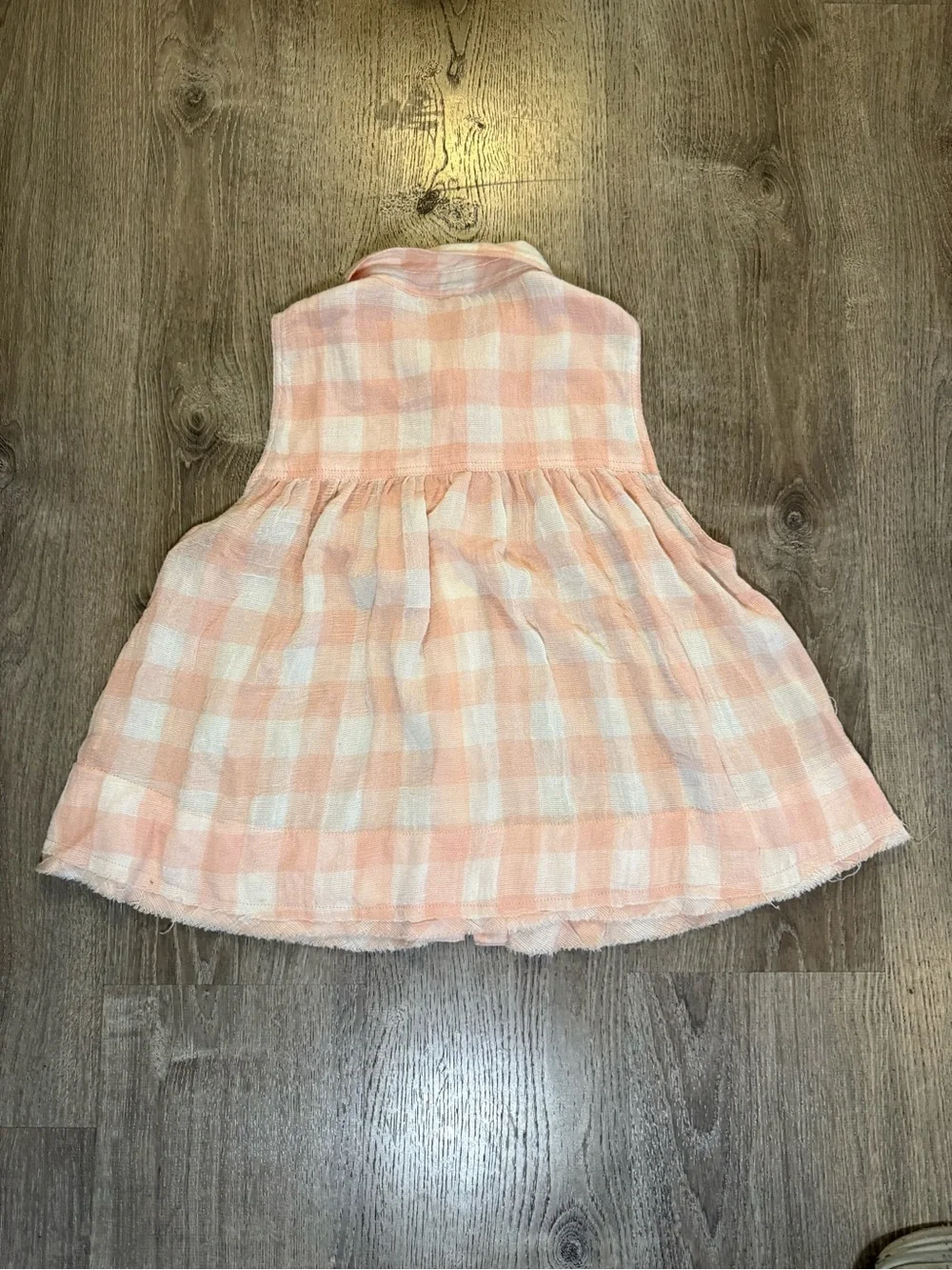 Free People Hey There pink button up collar tank